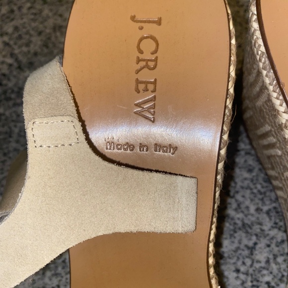 J. Crew Women's Suede Wedge Sandals - Picture 8 of 8